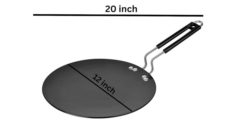 Zoov 3 Pcs Iron Set 8 inch frypan tawa 9 inch kadhai - Image 3