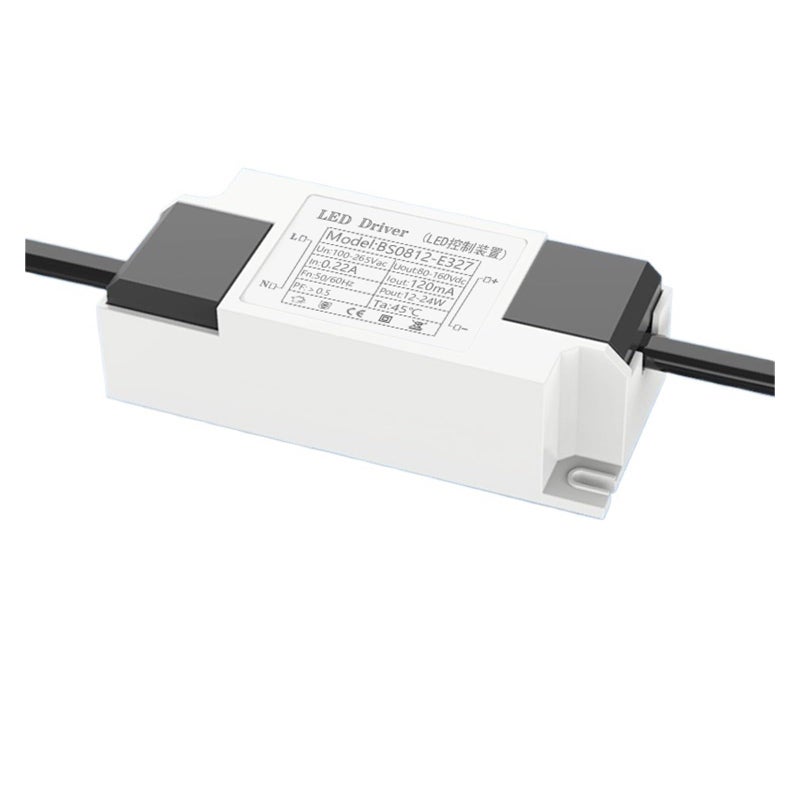 12 24W 120mA DC سناب على رأس ذكر سائق LED إمداد الطاقة للضوء البقعة ضوء لوحة - Image 2