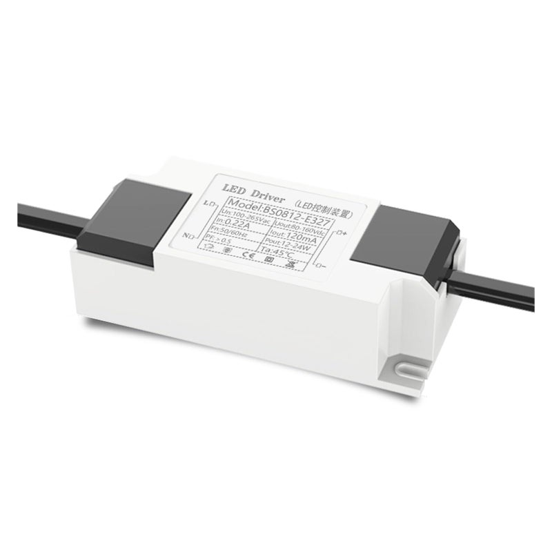 12 24W 120mA DC سناب على رأس ذكر سائق LED إمداد الطاقة للضوء البقعة ضوء لوحة - Image 5