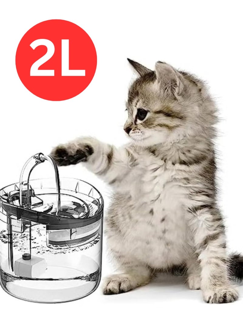 Queens Automatic Cat Water Fountain with Stainless Steel Design - Ensuring Fresh, Clean Water for Your Feline Companion - Image 1