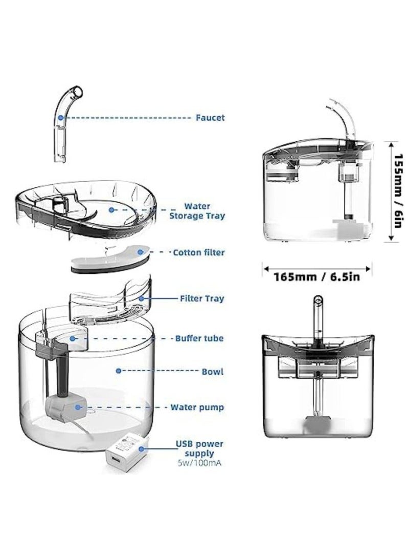 Queens Automatic Cat Water Fountain with Stainless Steel Design - Ensuring Fresh, Clean Water for Your Feline Companion - Image 4