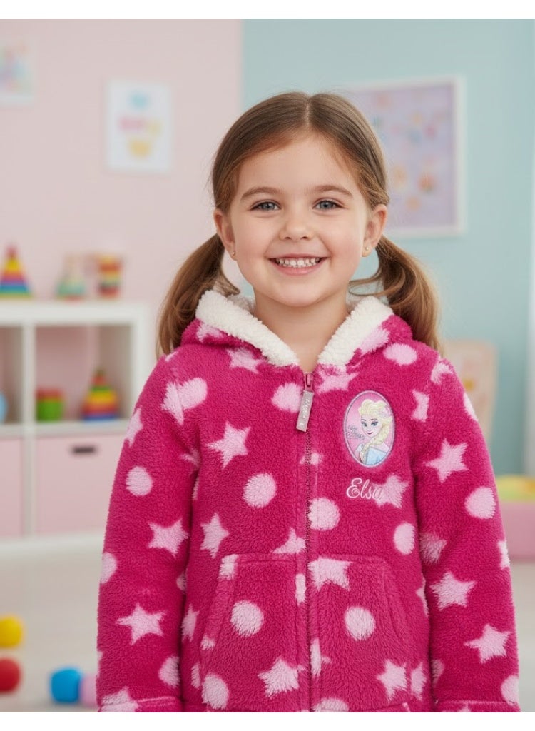 Disney frozen fleece jacket hoodie for girls by kids TV - Image 2