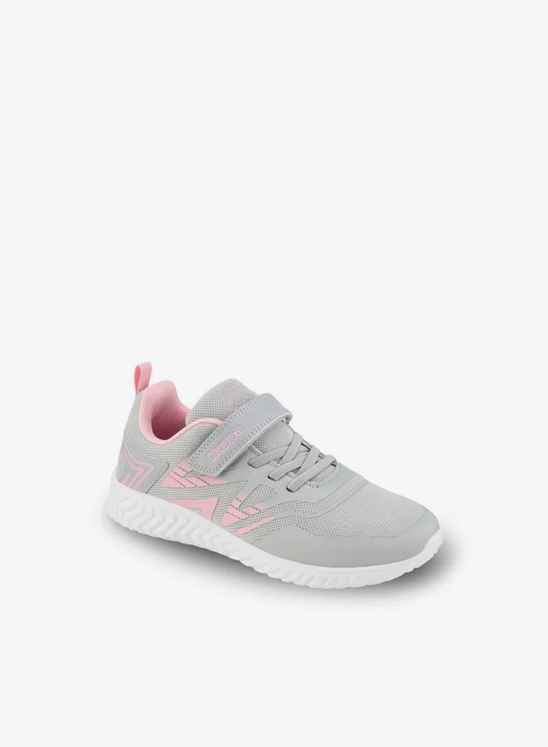 Girls Textured Hook & Loop Sports Shoes
