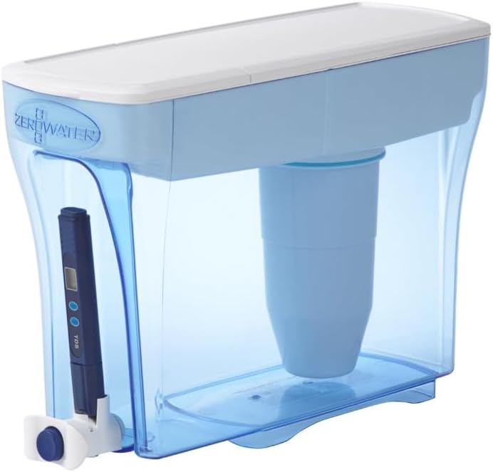 ZeroWater 5-Stage Water Filter Dispenser, 5.4L Capacity, Blue and White, Model ZD-018 - Image 1