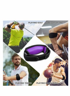 Elbow Support Strap, Adjustable Elbow Brace with Compression Pad Tennis Golfer's Elbow Pain Relief Weather Resistance for Tennis Elbow, Golfers Elbow, Pain Relief, Men, Women Purple 2 Pack - pzsku/Z28BF1EF528C3092C41ECZ/45/_/1698648925/01830090-e2ff-4124-83fe-202f440ef919