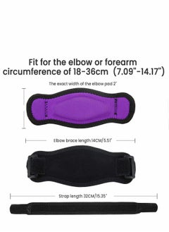 Elbow Support Strap, Adjustable Elbow Brace with Compression Pad Tennis Golfer's Elbow Pain Relief Weather Resistance for Tennis Elbow, Golfers Elbow, Pain Relief, Men, Women Purple 2 Pack - pzsku/Z28BF1EF528C3092C41ECZ/45/_/1698648931/7adda12a-9b4c-4bf5-b34e-1df2a9718e08