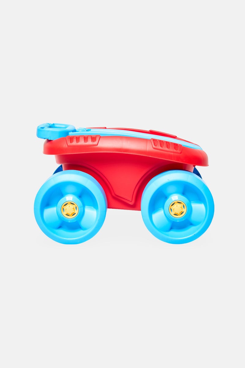 New Boy Baby Handcart With 32 Colorful Building Blocks - Image 3