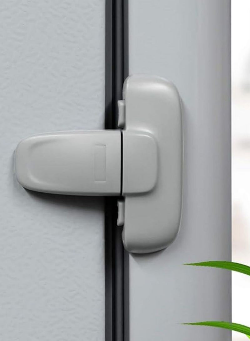 2 Packs of Fridge Locks, Home Refrigerator Fridge Door Lock, Baby Safety Child Lock, Child Proof Refrigerator Lock, Easy to Install and Use, with 3M Adhesive, no Tools Needed or Drill - Image 2