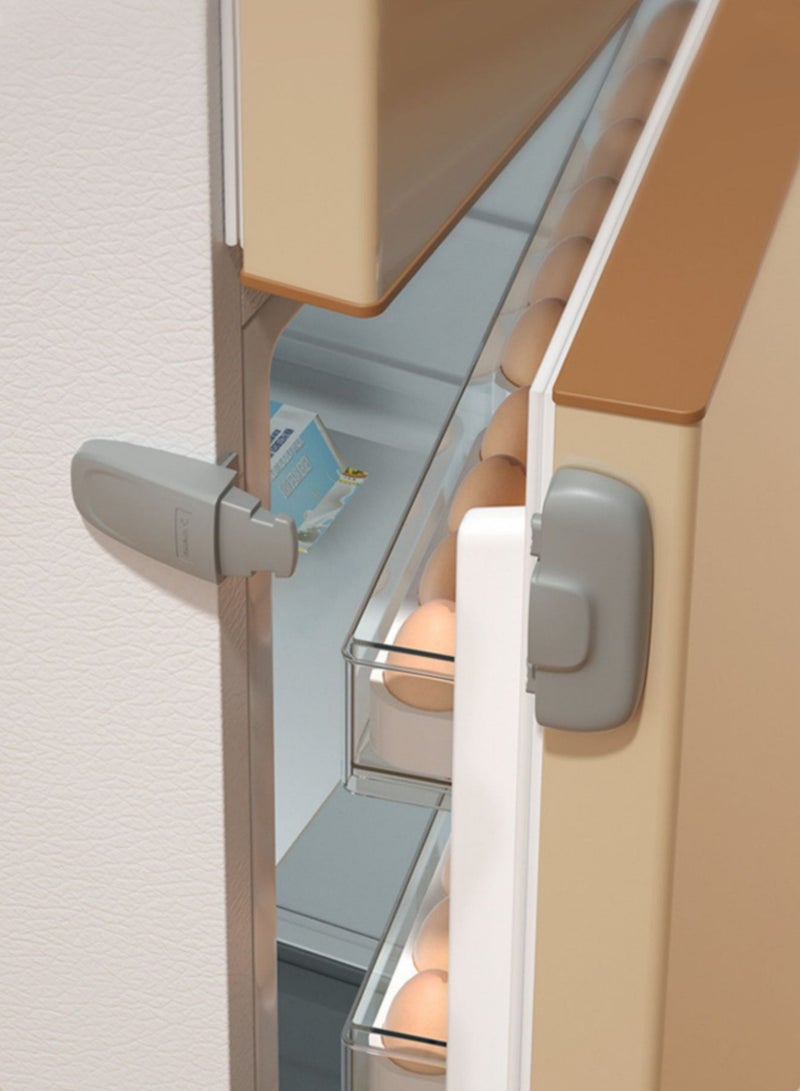 2 Packs of Fridge Locks, Home Refrigerator Fridge Door Lock, Baby Safety Child Lock, Child Proof Refrigerator Lock, Easy to Install and Use, with 3M Adhesive, no Tools Needed or Drill - Image 3