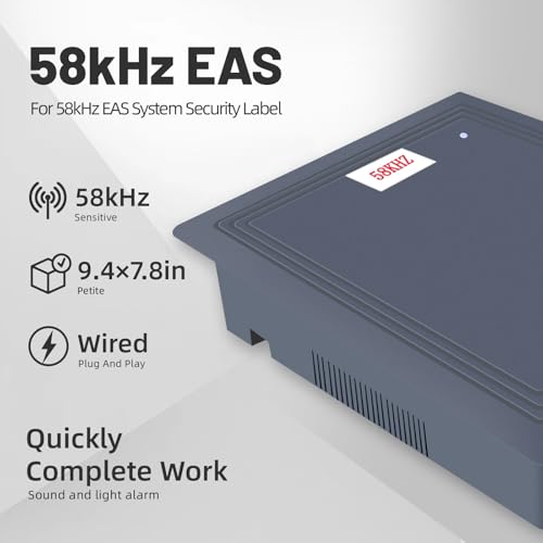 Aoeeki 58Khz Induction Devices EAS System Security Tag Sticker Detector Sound Light Alarm AntiTheft Label for AM Acoustic Magnetic Systems in Retail Stores Boutiques Supermarkets - Image 3