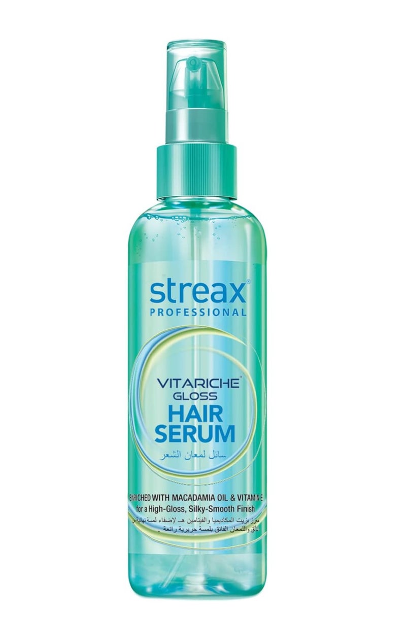Vitariche Gloss Hair Serum for Women Men 100ml Enriched with Macadamia Oil and Vitamin E For Gorgeous Shiny Hair