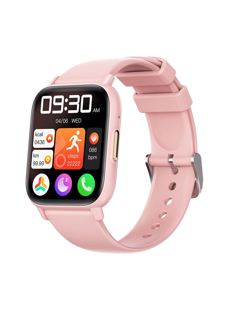 QS16PRO DM60 Sleep Waterproof Sports Pedometer Bluetooth Call Phone Music Message Smart Watch (Pink) - Image 1