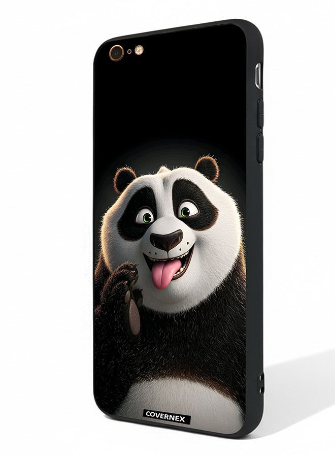 Covernex Apple iPhone 6 Plus Protective Case Cover Printed Featuring Kung Fu PAnda Playful Expression - Image 1