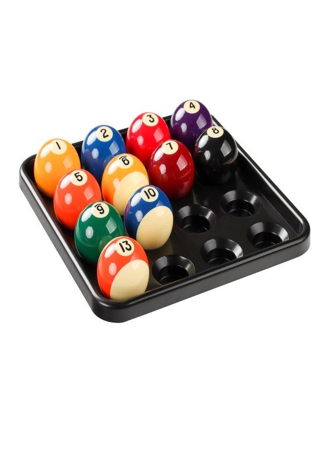 ZYAMY Black Plastic Billiard Carrying Tray - Store 16 Balls - Full Set of Standard Size Billiard Balls - 2-1/4 inch Size - Image 4