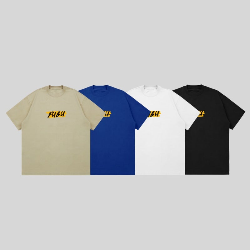 260G American Style Retro Letter Graffiti Print T-Shirt Loose Casual Couple Oversize Short Sleeve Top - Image 2