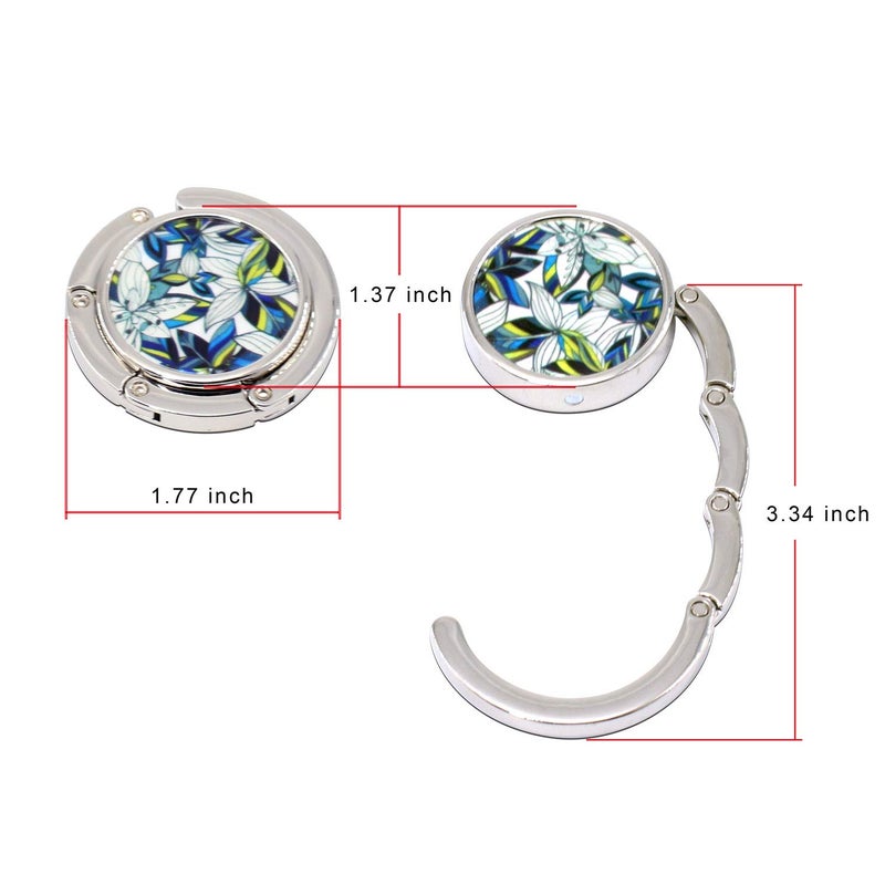 BEAVOING Set of 6 Mixed Pattern Foldable Womens Bag Purse Hook Handbag Hanger Holder - Image 4