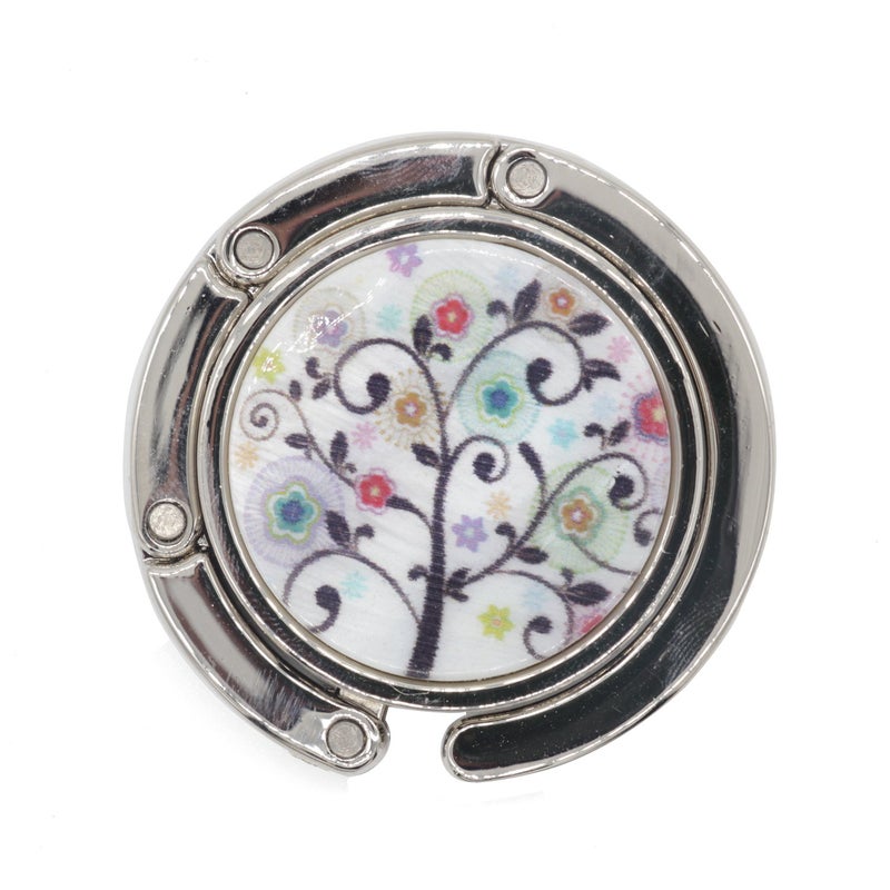 BEAVOING Set of 6 Mixed Pattern Foldable Womens Bag Purse Hook Handbag Hanger Holder - Image 2