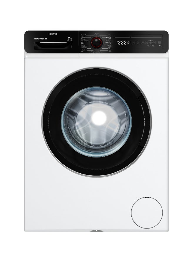 هوفر غسالة أوتوماتيكية بالكامل ذات تحميل أمامي 7 kg HWM-V710-S أبيض - Image 1