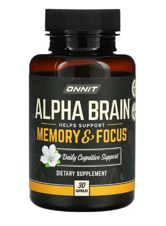 أونيت Alpha Brain Memory and Focus 30 Capsules - Image 1