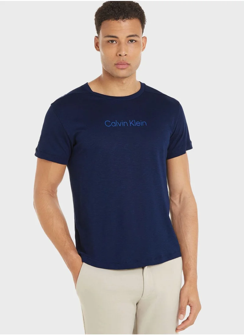 CALVIN KLEIN Logo Crew Neck T-Shirt