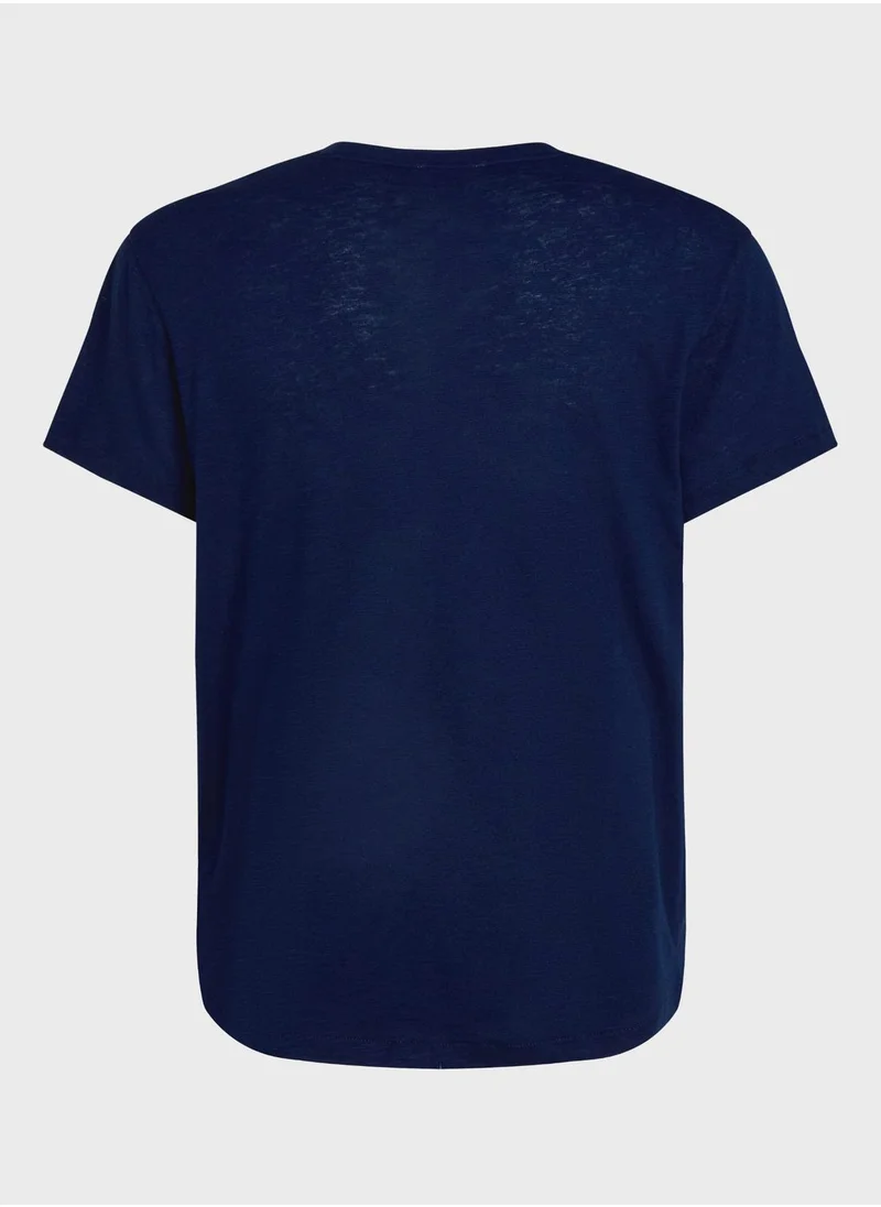 CALVIN KLEIN Logo Crew Neck T-Shirt