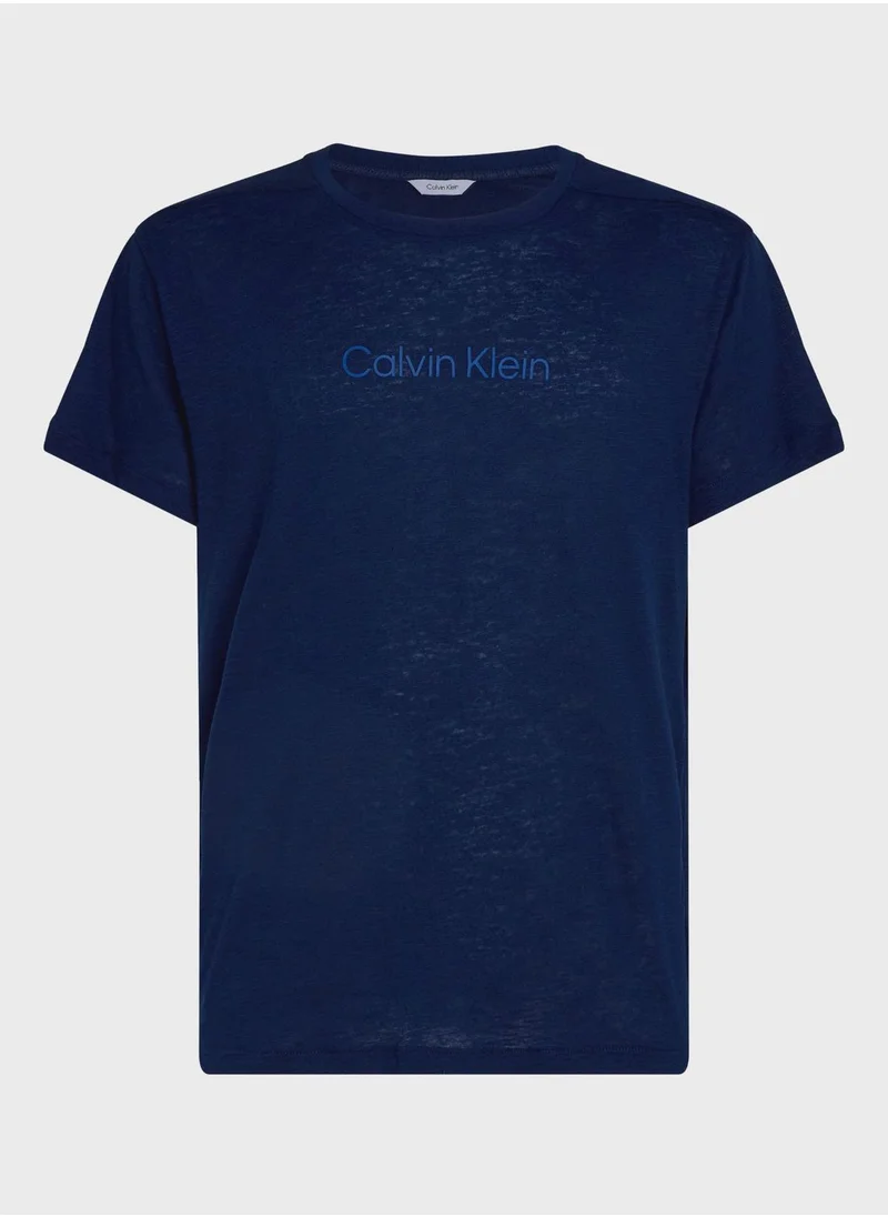 CALVIN KLEIN Logo Crew Neck T-Shirt