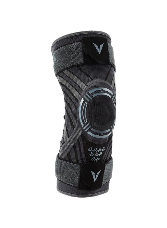VEIDOORN Weidong Sports Meniscus Knee Basketball Football Knee Brace Joint Protector Strap Detachable V7741 Black-Gray L Single Piece - Image 1