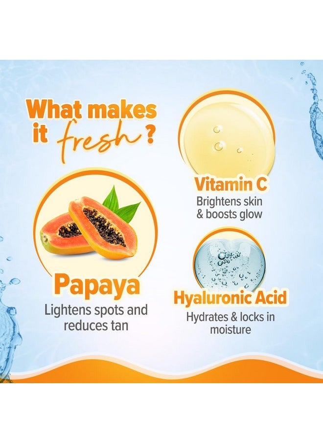 Aqualogica Aqualogica Glow+ Oil-Free Moisturizer with Papaya & Vitamin C| Moisturizes to Enhance Glow & Texture | Controls Excess Oil | 100g  - Image 4