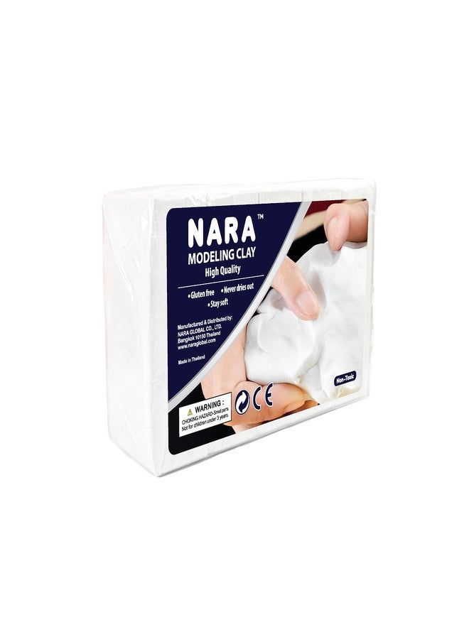 NARA Modeling Clay, 1 Color, 1 Block, 2270g (5 lbs.) (White) - Non-Toxic, Plasticine Modeling Clay, Great for Beginners to Professional Artists, Non-Hardening, Perfect for Arts and Crafts Projects - Image 2