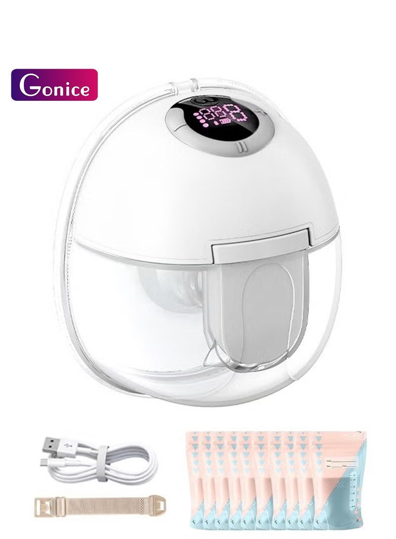 جونيس مضخة للسيدات كهربائية يمكن ارتداؤها بدون استخدام اليدين S32 للرضاعة الطبيعية  مع 4 أوضاع و 9 مستويات المحمولة اللاسلكية مع شاشة LCD + 10 - Image 1