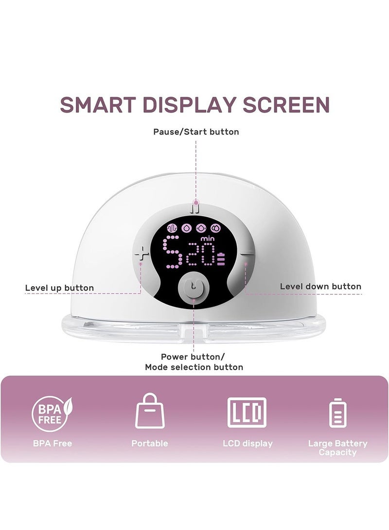 جونيس مضخة للسيدات كهربائية يمكن ارتداؤها بدون استخدام اليدين S32 للرضاعة الطبيعية  مع 4 أوضاع و 9 مستويات المحمولة اللاسلكية مع شاشة LCD + 10 - Image 2