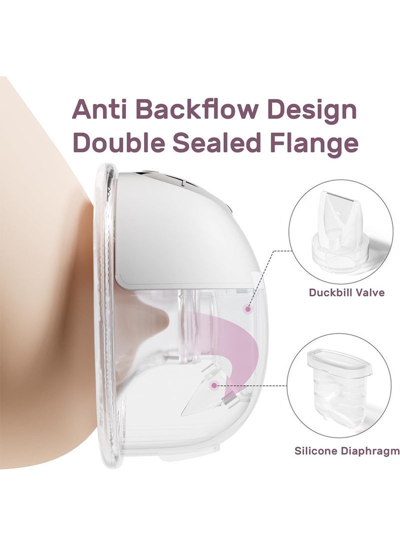 جونيس مضخة للسيدات كهربائية يمكن ارتداؤها بدون استخدام اليدين S32 للرضاعة الطبيعية  مع 4 أوضاع و 9 مستويات المحمولة اللاسلكية مع شاشة LCD + 10 - Image 3