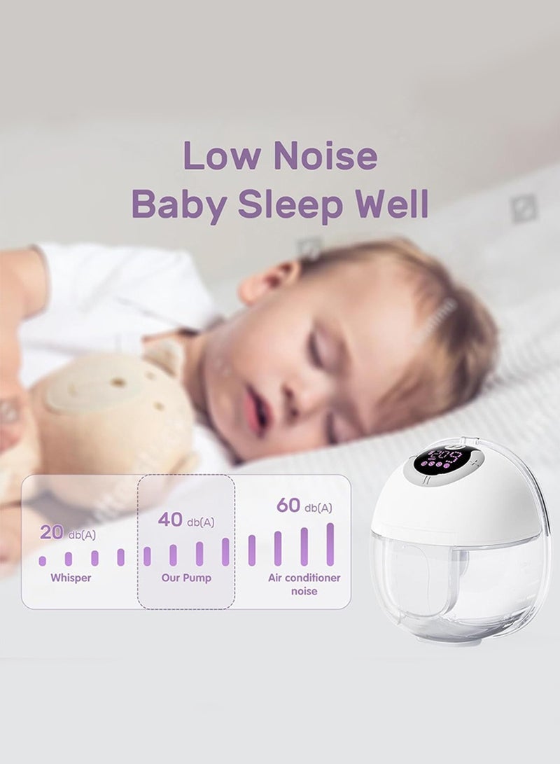 جونيس مضخة للسيدات كهربائية يمكن ارتداؤها بدون استخدام اليدين S32 للرضاعة الطبيعية  مع 4 أوضاع و 9 مستويات المحمولة اللاسلكية مع شاشة LCD + 10 - Image 4