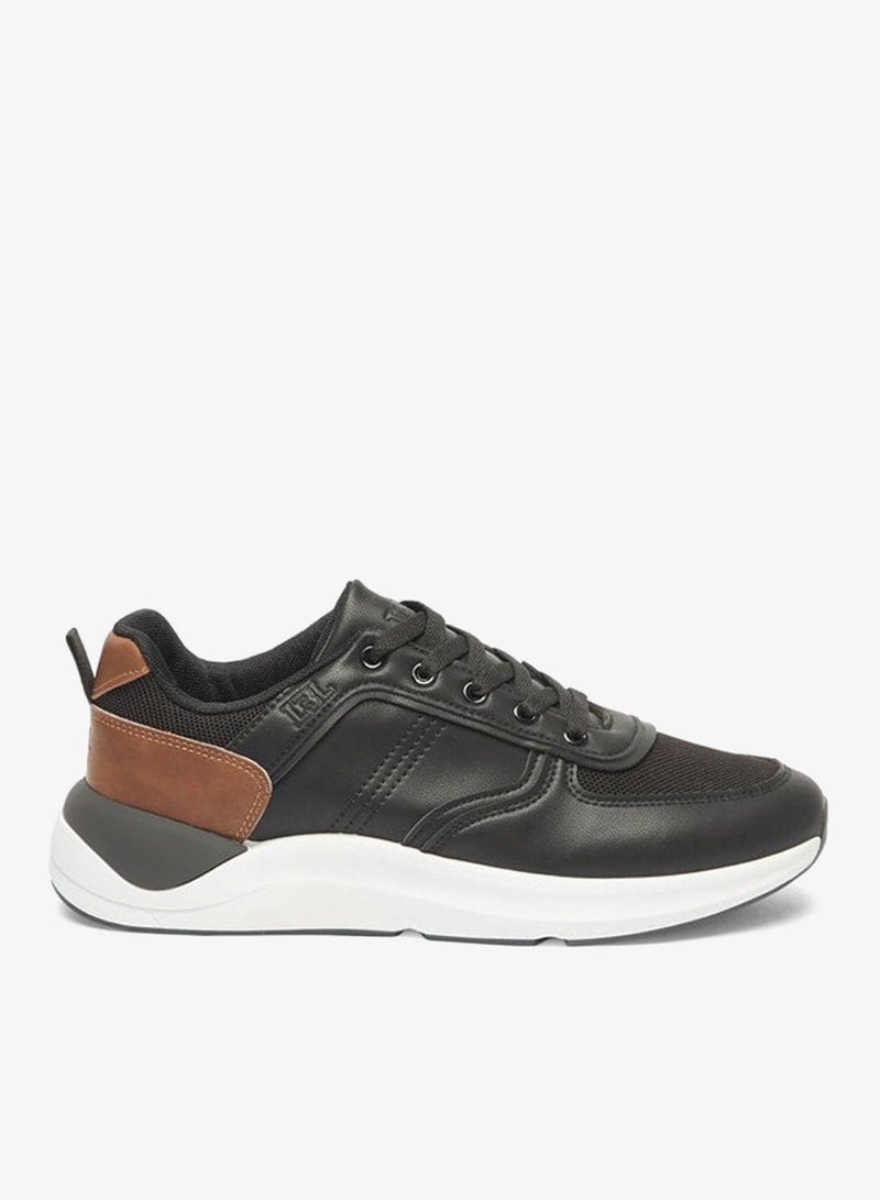 LBL by Shoexpress Men's Panelled Sneakers with Lace-Up Closure - Image 3