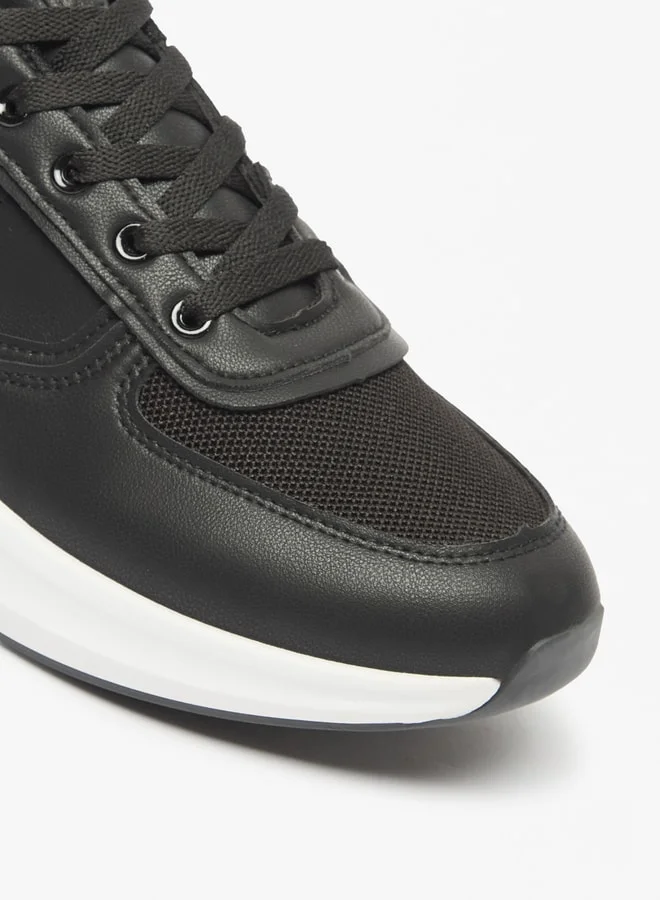 LBL by Shoexpress Men's Panelled Sneakers with Lace-Up Closure