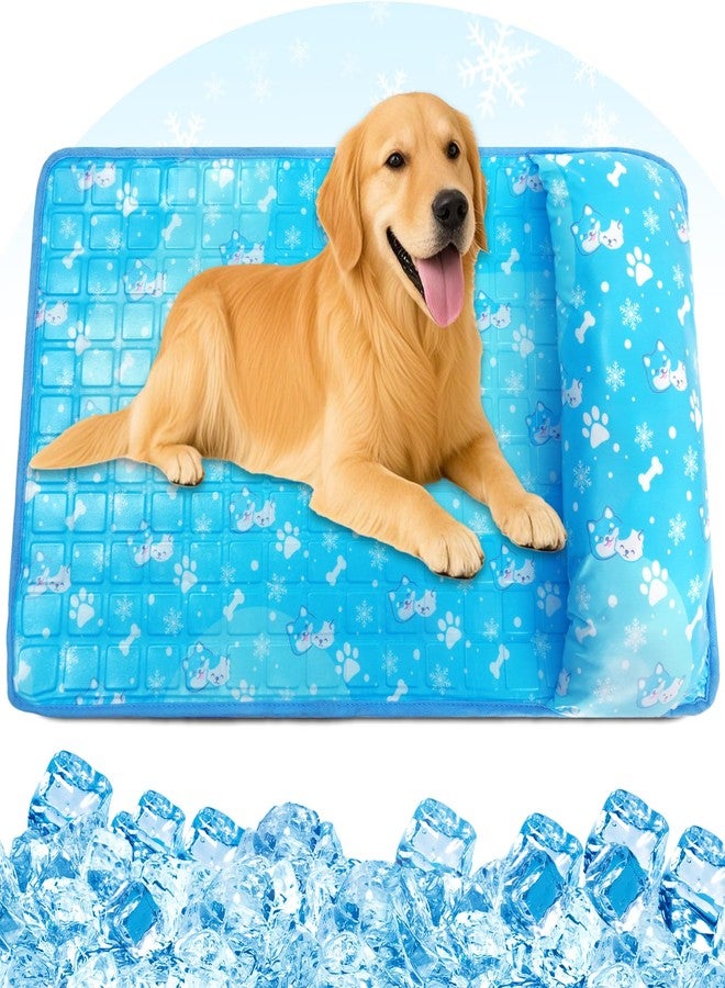 Yoheueoa Dog Cooling Mat, Pet Cooling Mat with Non-Toxic Solid Gel, Self-Cooling Pad for Dogs, Waterproof, Durable Cooling Bed for Indoor, Outdoor, Summer - Image 1