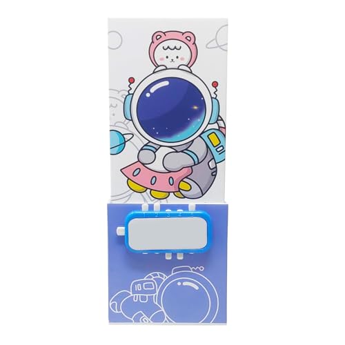 PARTEET Space Printed Plastic Pencil Case With Password Lock, Folding Pencil Box With Mirror, Multifunctional Pen Holder For Boys & Girls (Multicolour) - Image 1