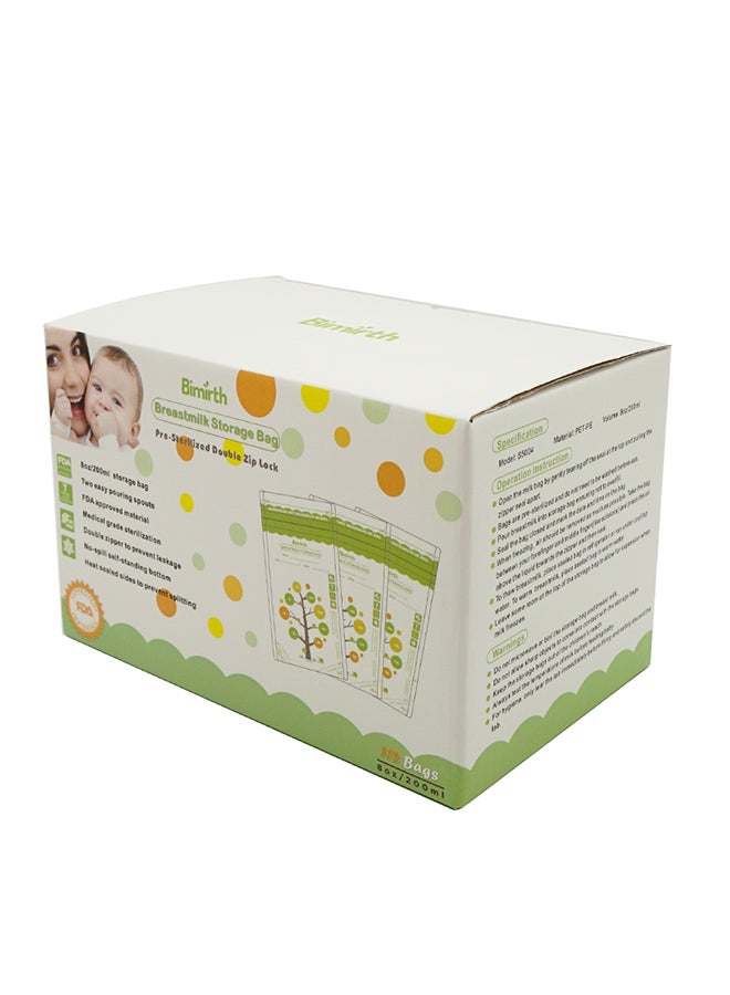 Bimirth Space-Saving Breastmilk Freezer Bags 200 ML - Image 2