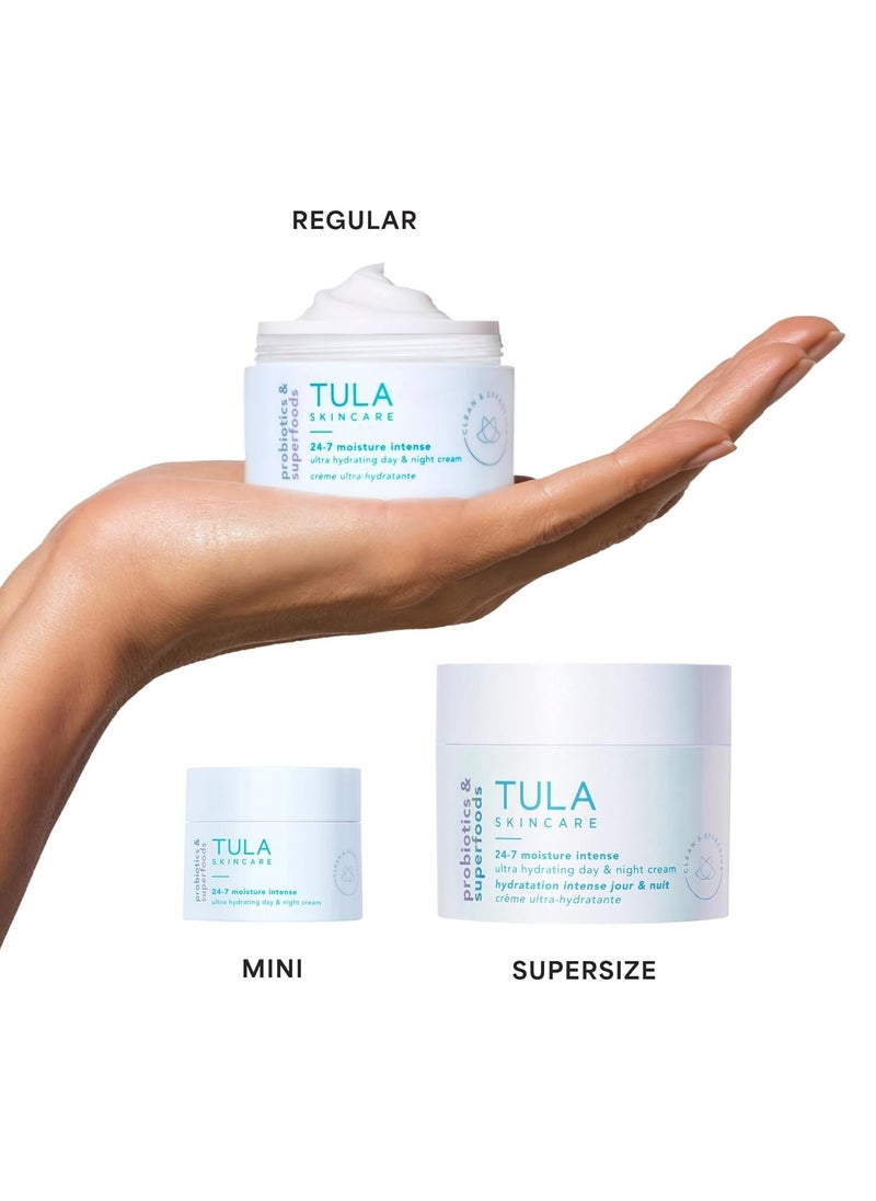 TULA - TULA Skin Care 24-7 Moisture Intense Ultra Hydrating Day & Night Cream - Travel Duo, Ultra Nourishing Moisturizer for Face, Soothe Skin, Maintain Skin Balance - Image 1