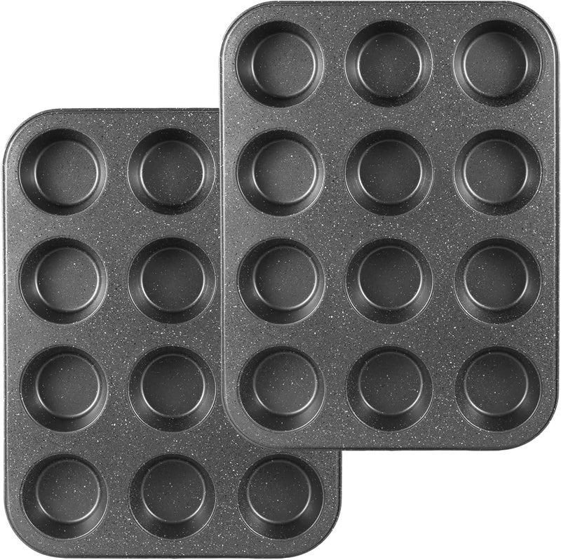 Walooza Muffin Cupcake Pan, Nonstick 12 Cupcake Tray, Cheesecake Pan for Baking - Image 1