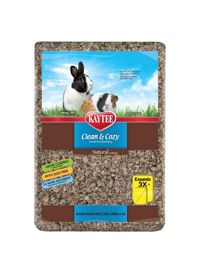 Kaytee Clean & Cozy Natural Paper Bedding, Made for Small Animals, 49.2 Liters - Image 1