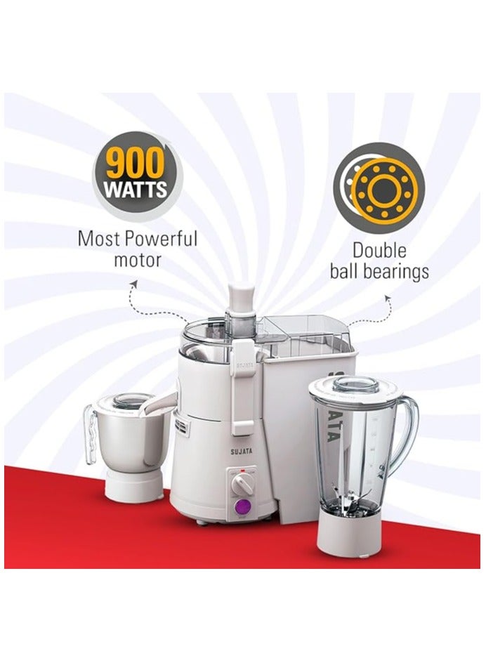 Sujata Powermatic Plus 900 Watts Juicer Mixer Grinder | 22000 Rotations Per Min | 90 Minutes Continuous Running | 2 Versatile Jars 1750 ml and 1000 ml  - Image 3