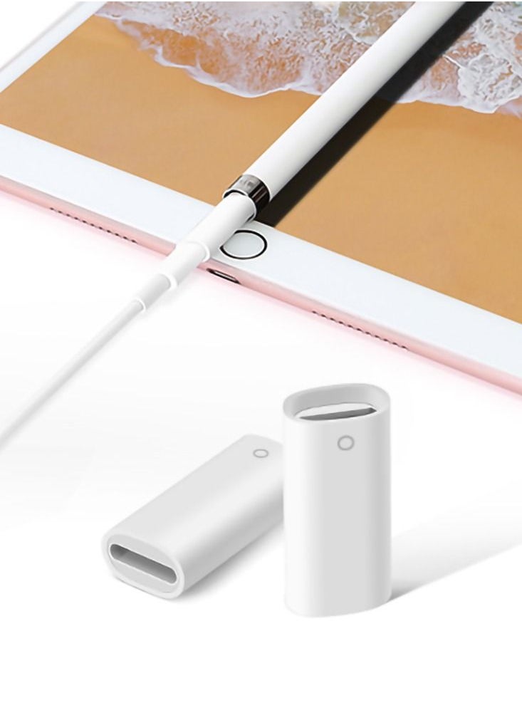 Y&D - Charging Adapter for Apple Pencil Connector 1st Generation (2pcs White) - Image 1