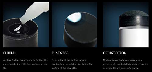 KAMUI Clear Black Cue Tip - Medium - Single Tip - Image 3
