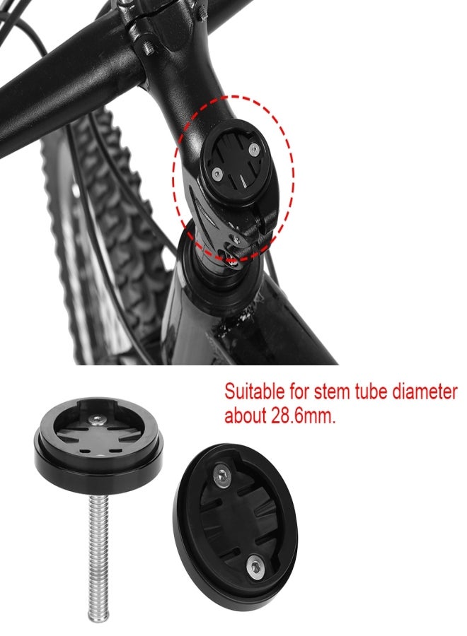 ZTTO Bicycle Stem Top Cap Computer Stopwatch Mount Holder for Garmin/Bryton/Cateye (Black) - Image 3