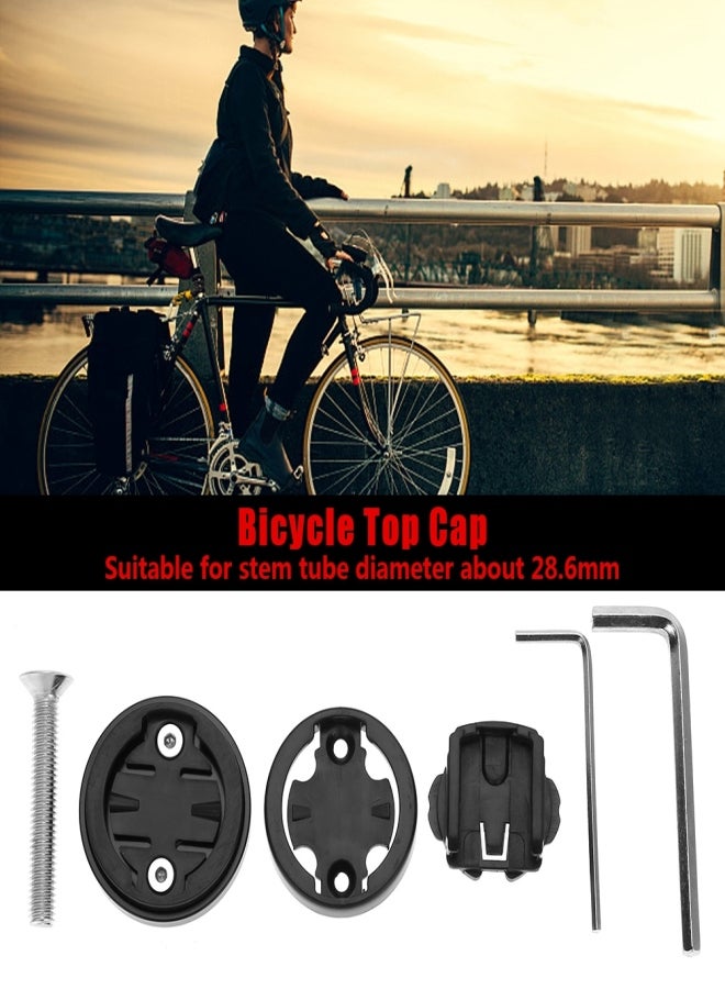 ZTTO Bicycle Stem Top Cap Computer Stopwatch Mount Holder for Garmin/Bryton/Cateye (Black) - Image 2