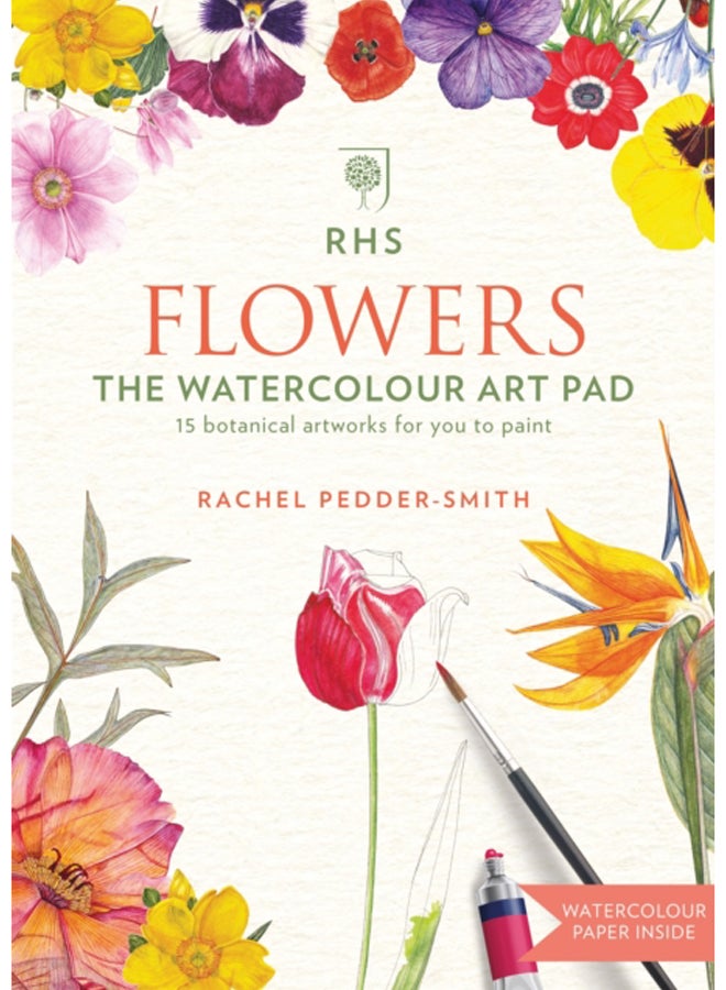 RHS Flowers The Watercolour Art Pad 