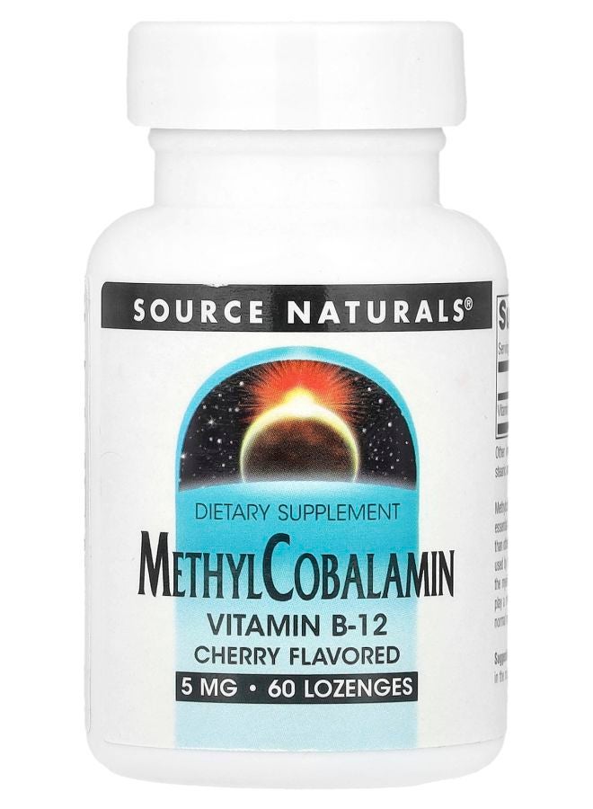 Source Naturals MethylCobalamin Vitamin B12 Cherry 5 mg 60 Lozenges