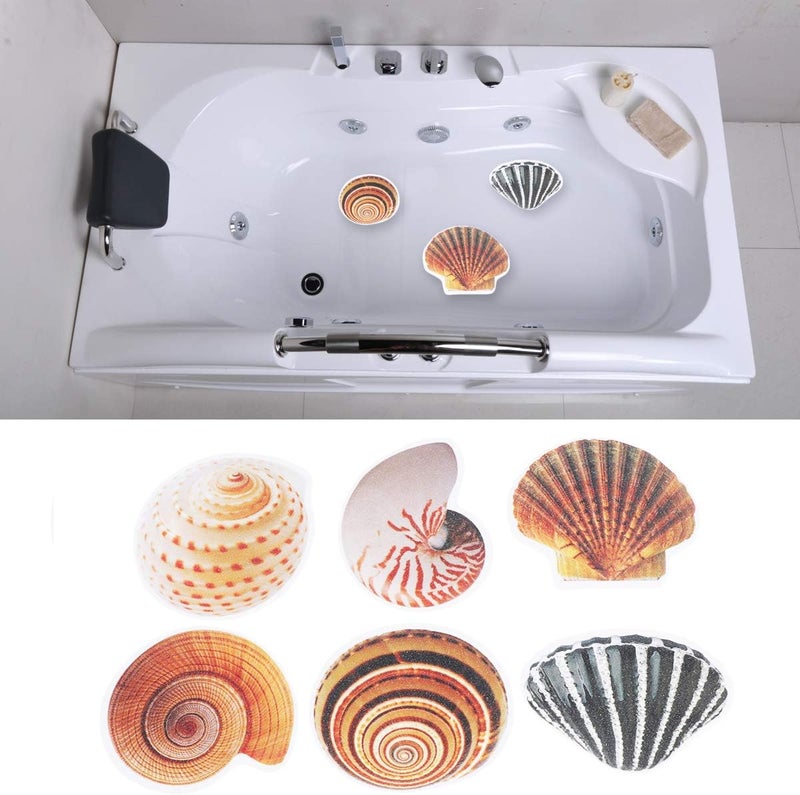 6Pcs Non-Slip Bathtub Sticker Decals Bathtub Safety Appliques for Bathroom - Image 5