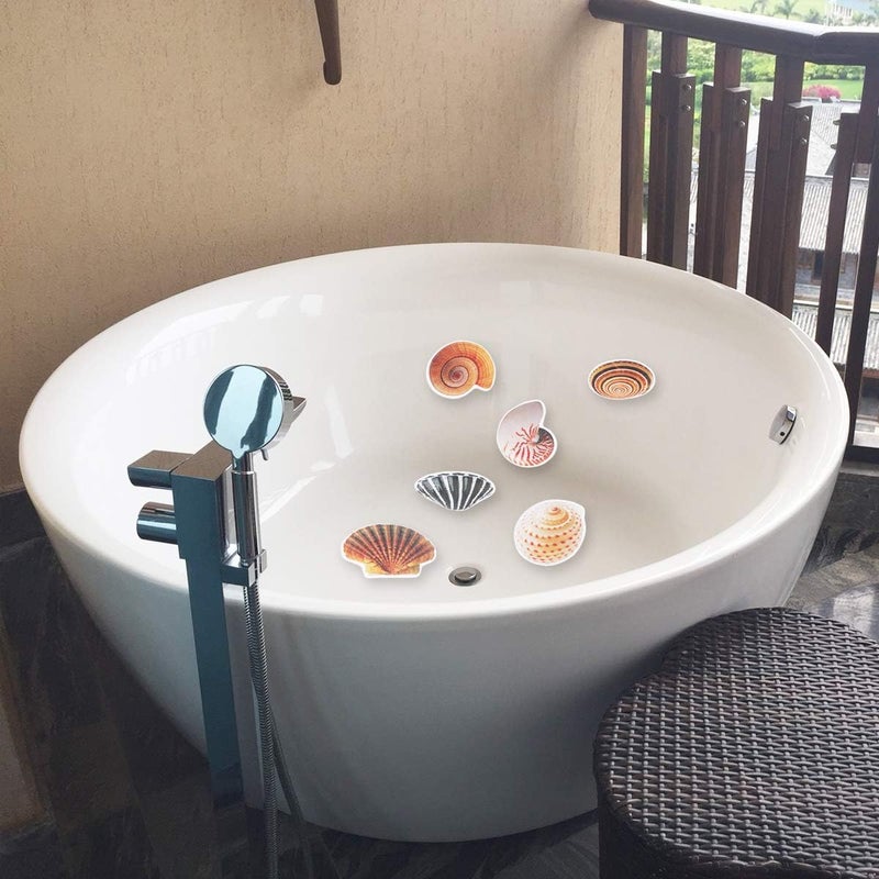 6Pcs Non-Slip Bathtub Sticker Decals Bathtub Safety Appliques for Bathroom - Image 4